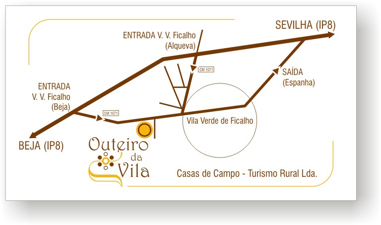 outeiro da vila turismo rural mapa